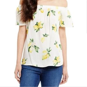 Lemon Print Top